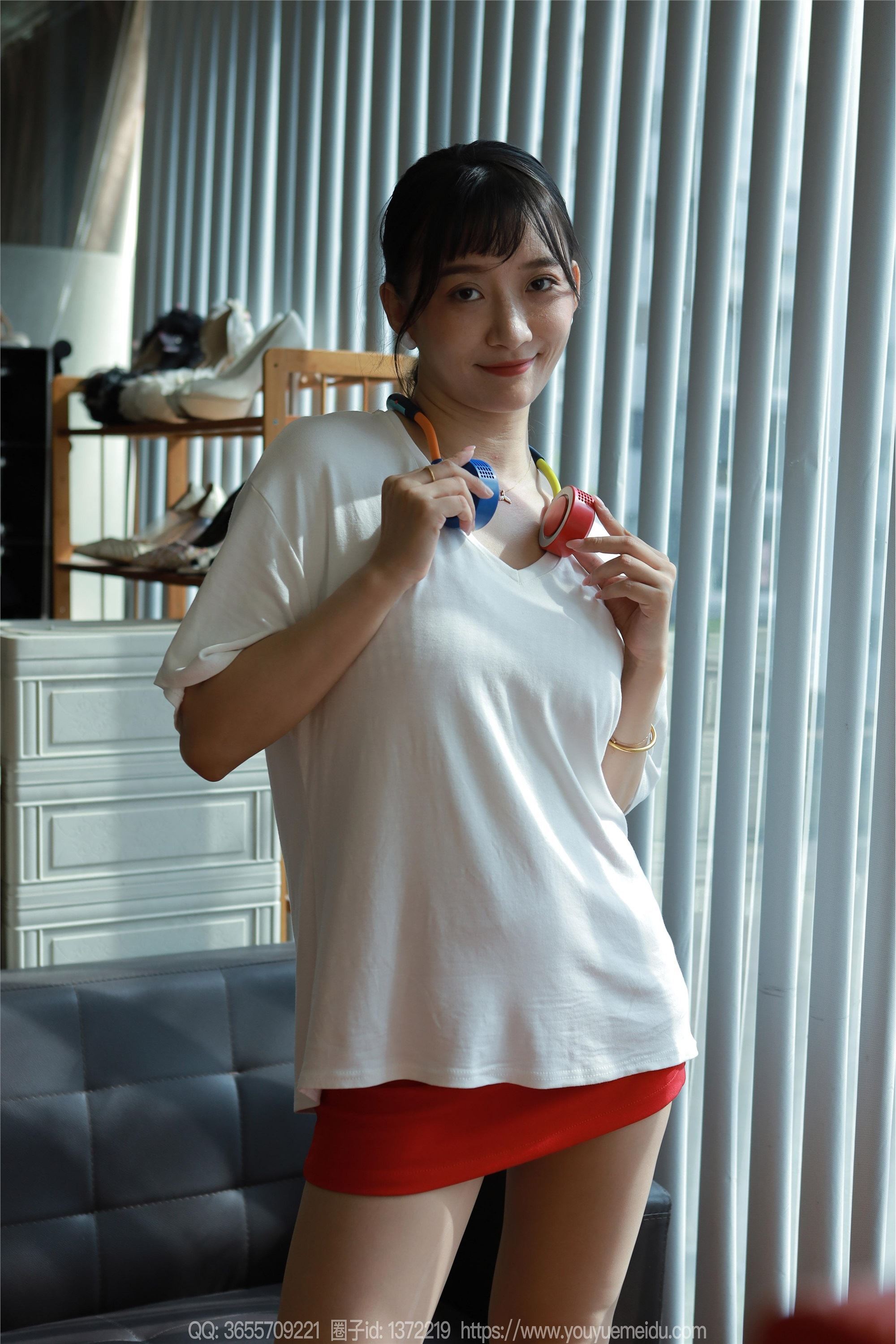 IESS异思趣向  2024.08.20 丝享家 1826 秋秋《白T红裙》